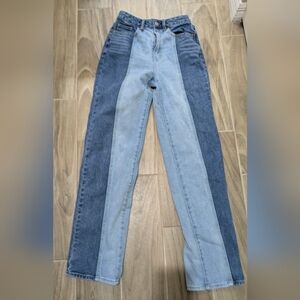 Two-Tone PacSun Blue Denim Jeans